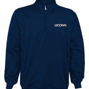 NCAA UCONN 1/4 Zip Jacket - Dark Navy - L